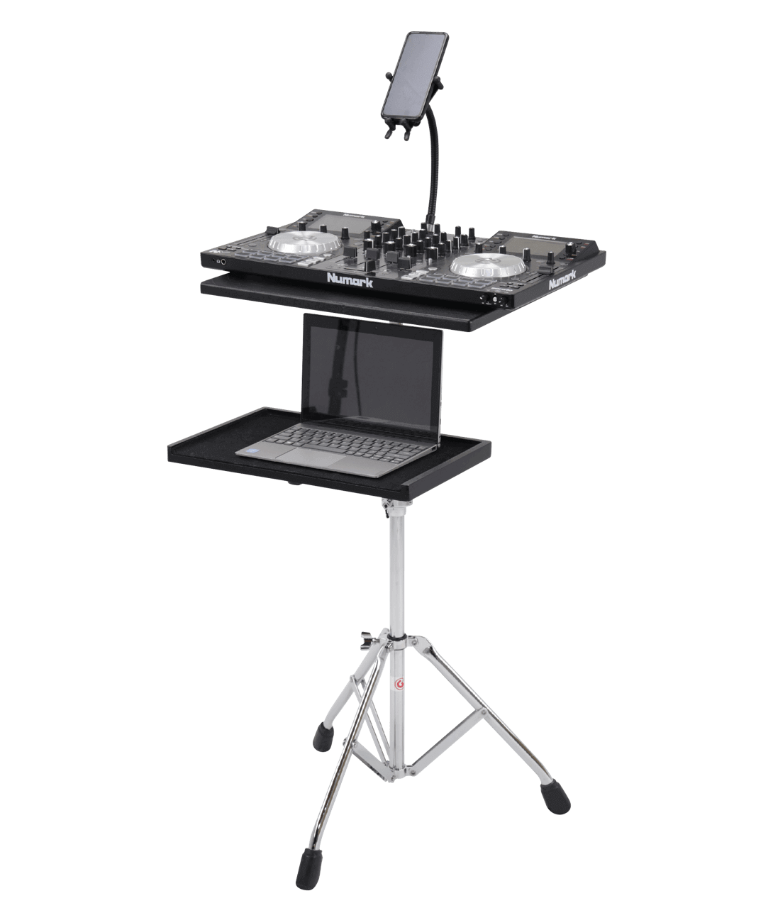 Gibraltar 77WKST workstation elliptical leg Base 2-tier stand with table - Workstation | Gibraltar