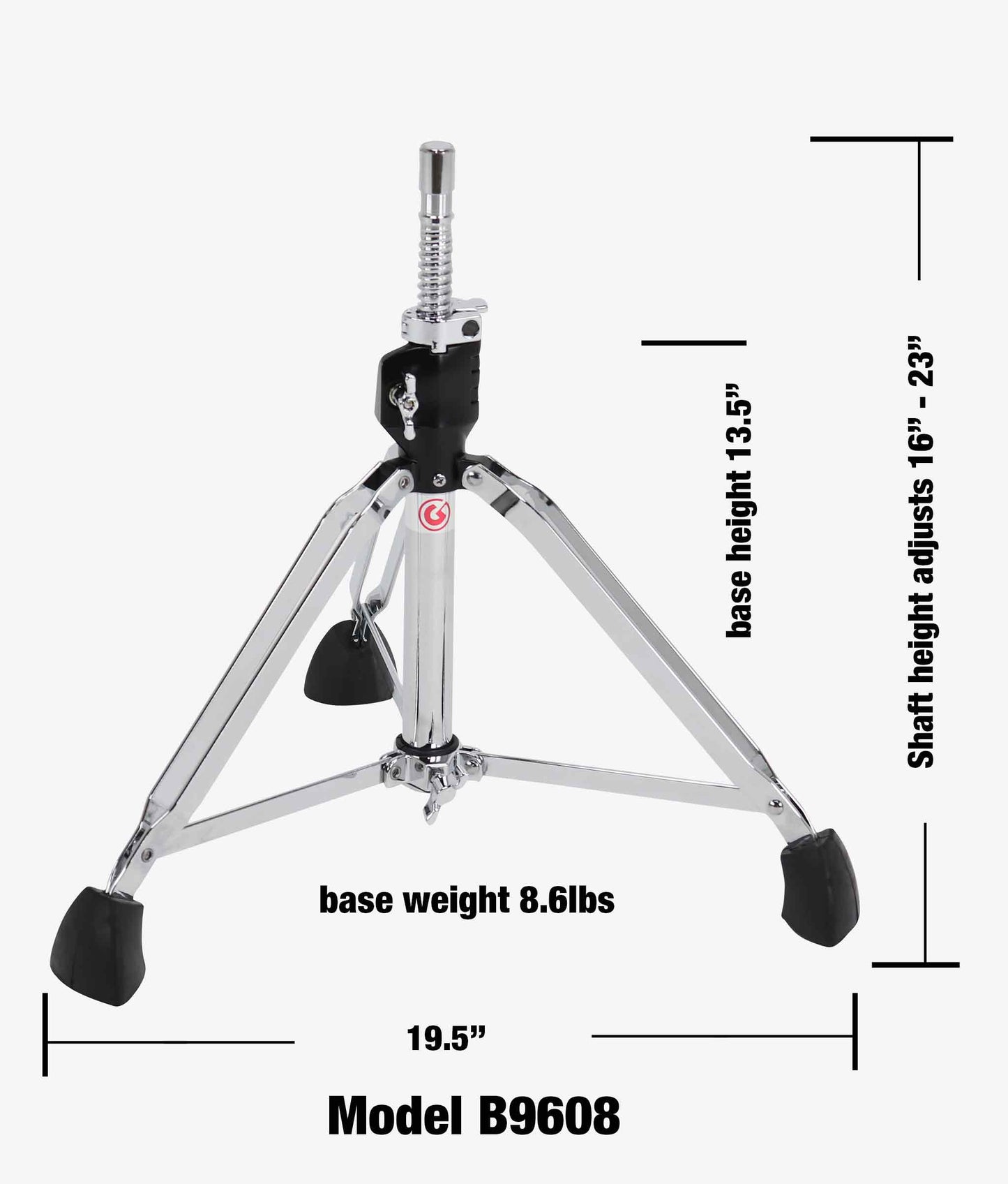 Gibraltar B9608 9000 Series Double Braced Drum Throne Base - Drum Throne Accessory | Gibraltar