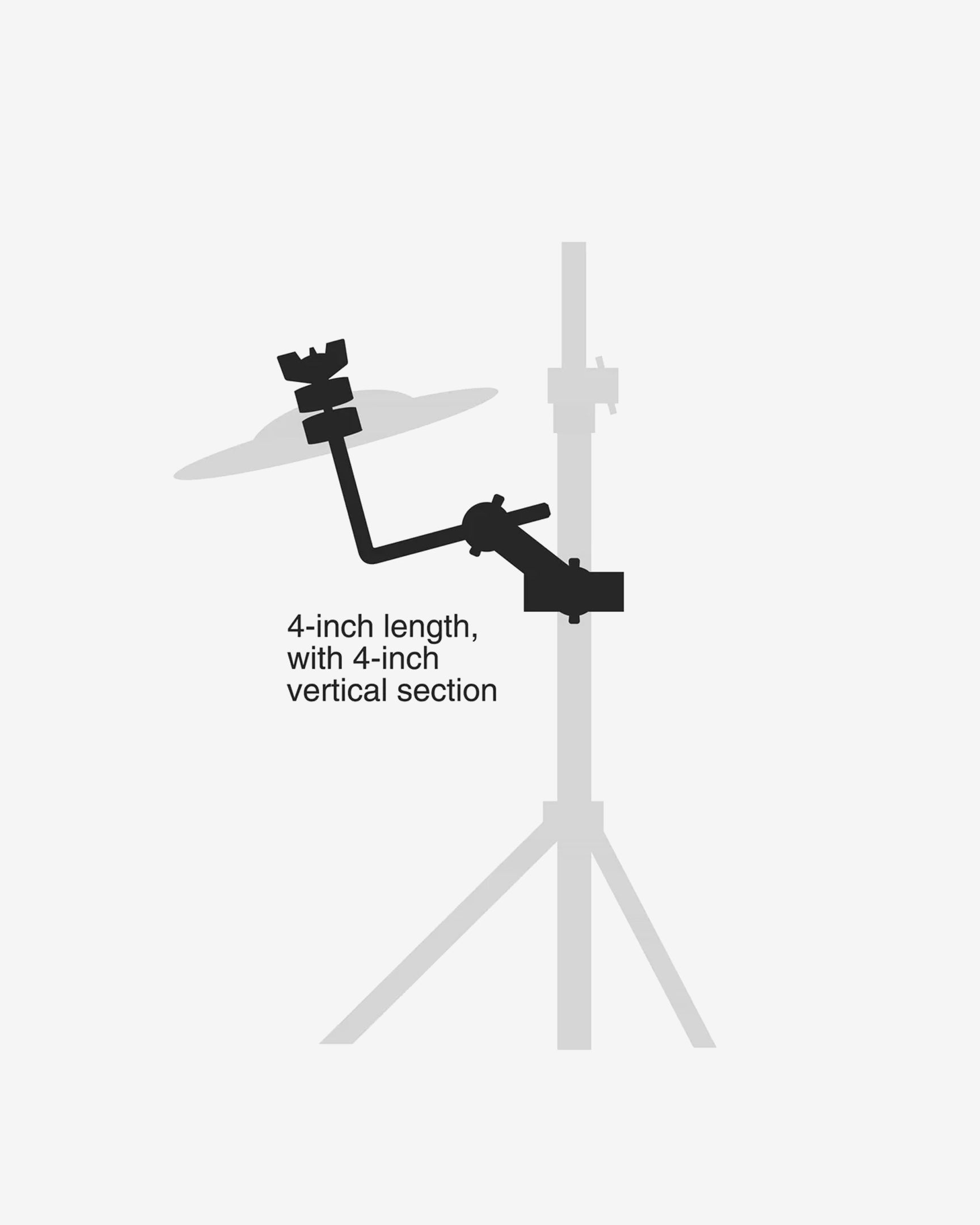 Gibraltar SC-CLAC 4" Splash Cymbal L-Arm with Adjustable Clamp