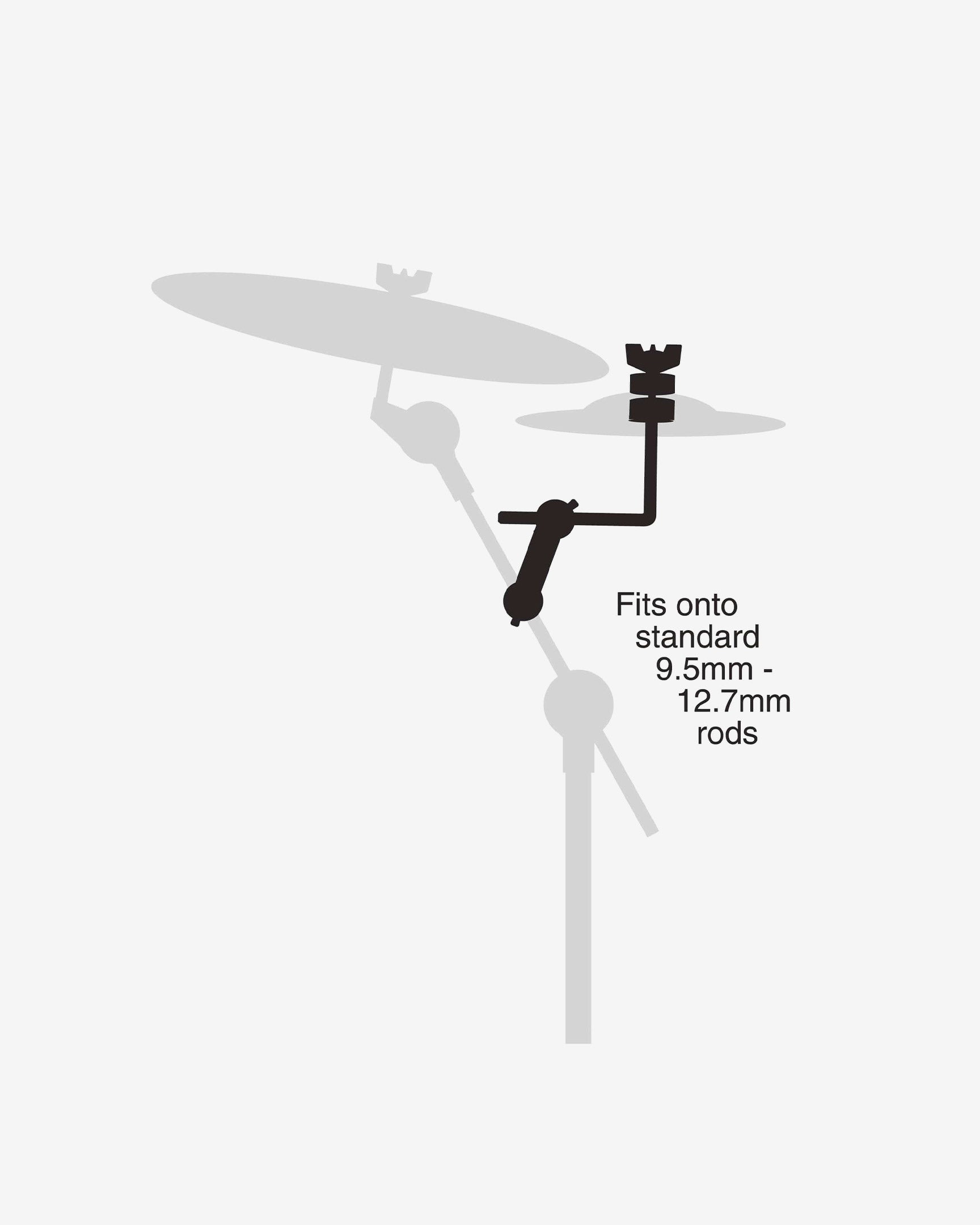 Gibraltar SC-CLRA 4" Splash Cymbal L-Arm with Boom Rod Clamp