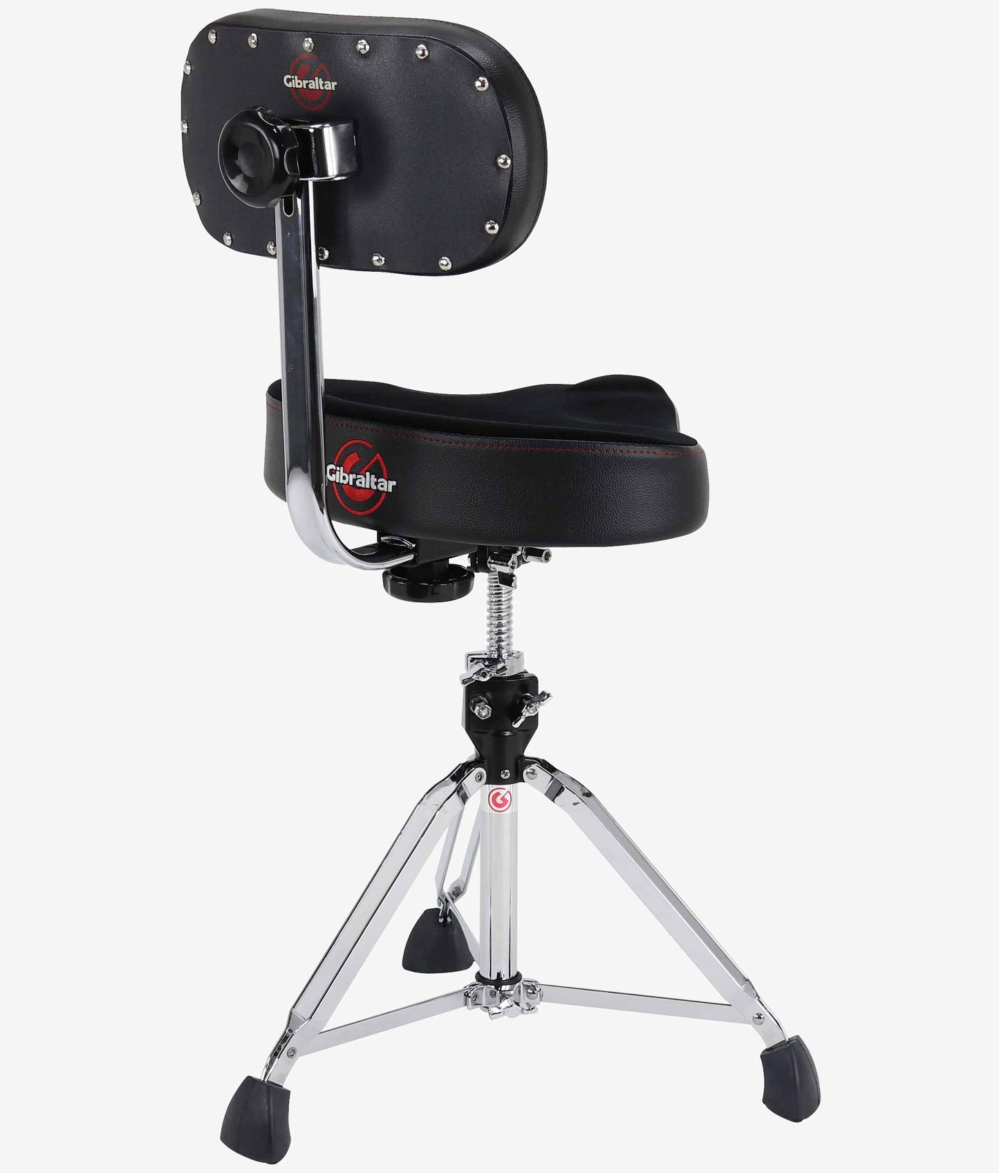 Gibraltar 9608MB 9000 Series 16" Cordura Saddle Drum Throne with Backrest - Drum Throne | Gibraltar