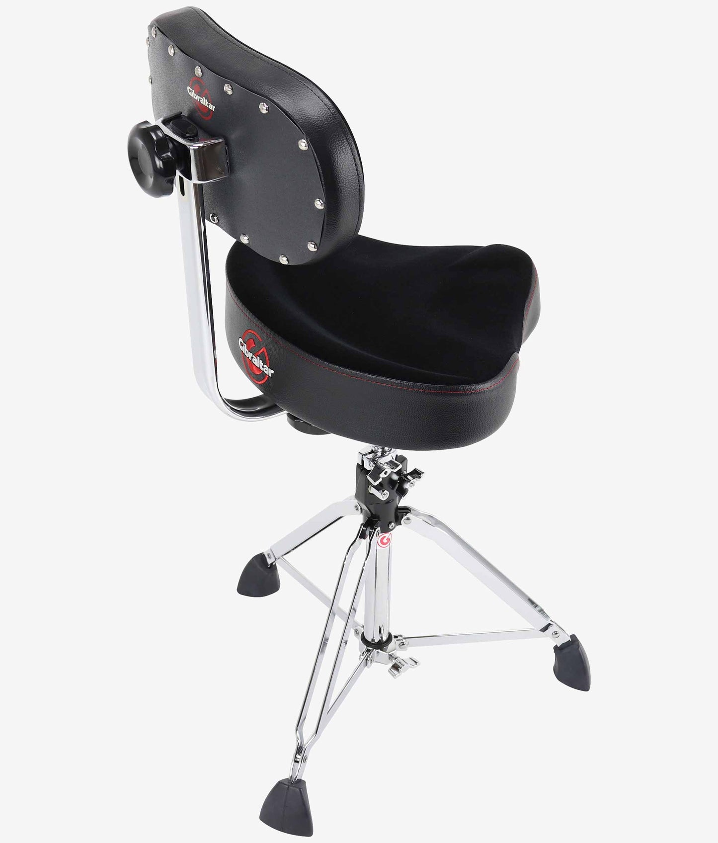 Gibraltar 9608MB 9000 Series 16" Cordura Saddle Drum Throne with Backrest - Drum Throne | Gibraltar
