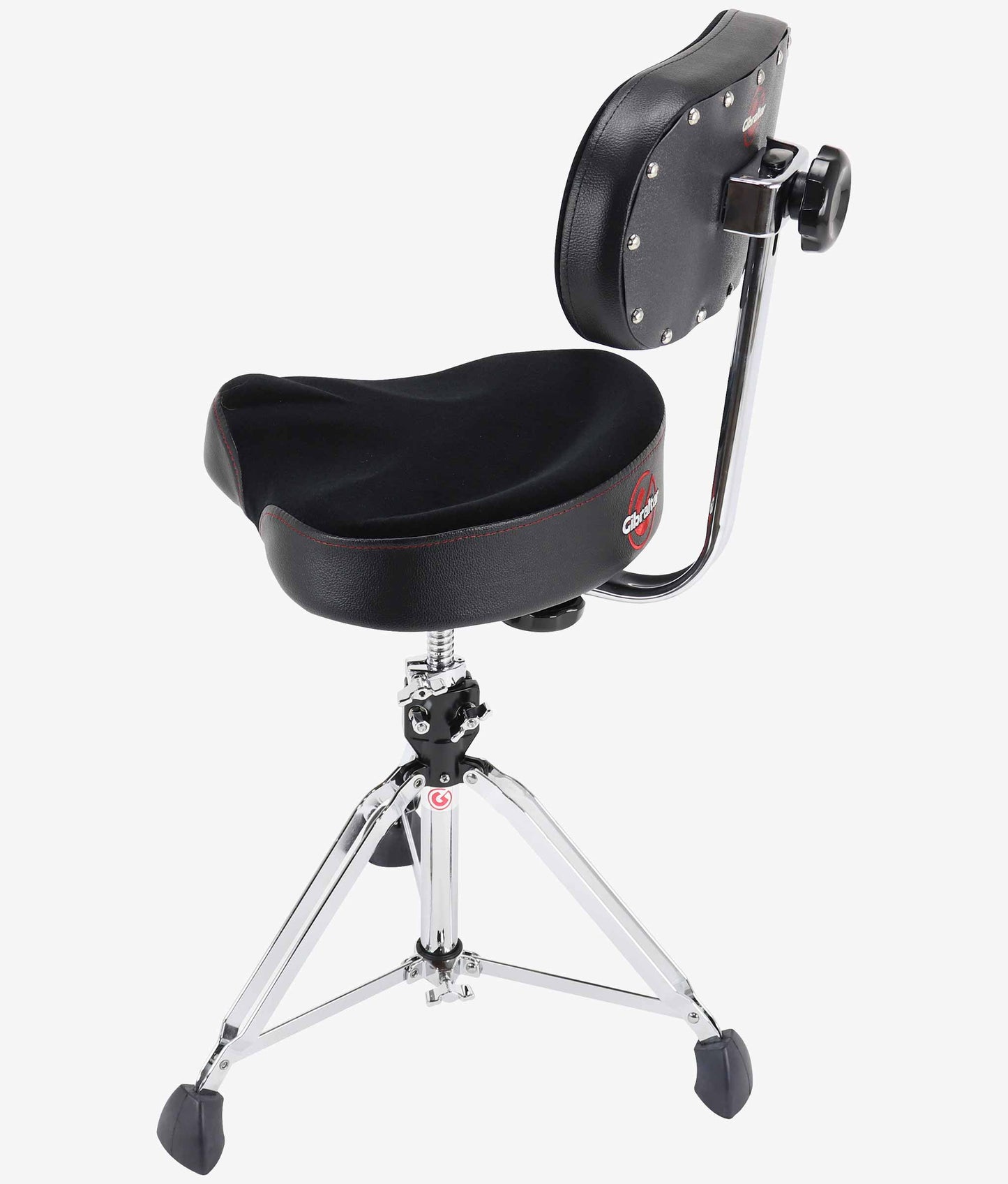 Gibraltar 9608MB 9000 Series 16" Cordura Saddle Drum Throne with Backrest - Drum Throne | Gibraltar