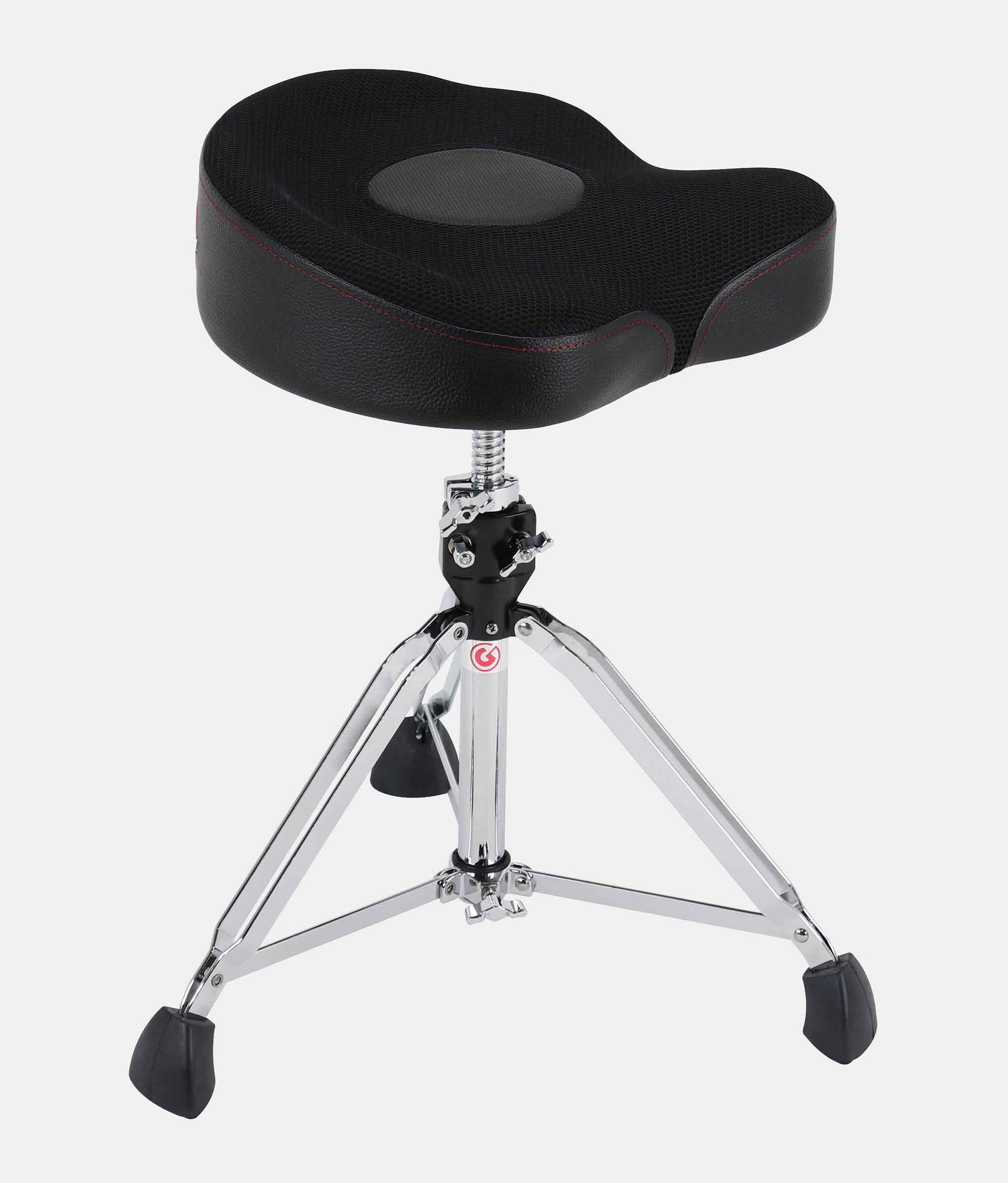 Gibraltar 9608MW2T 9000 Series 17" Airtech Mesh Saddle Drum Throne - Drum Throne | Gibraltar