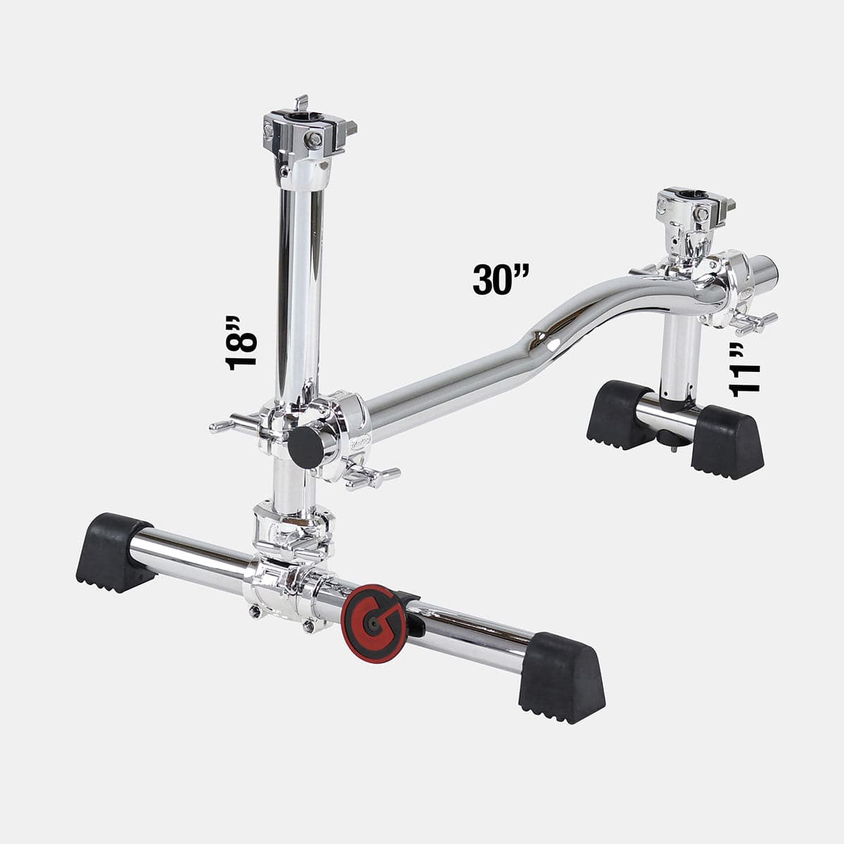 Gibraltar GSVMS Stealth Drum Rack Vertical Mount System with Chrome Clamps stealth drum rack