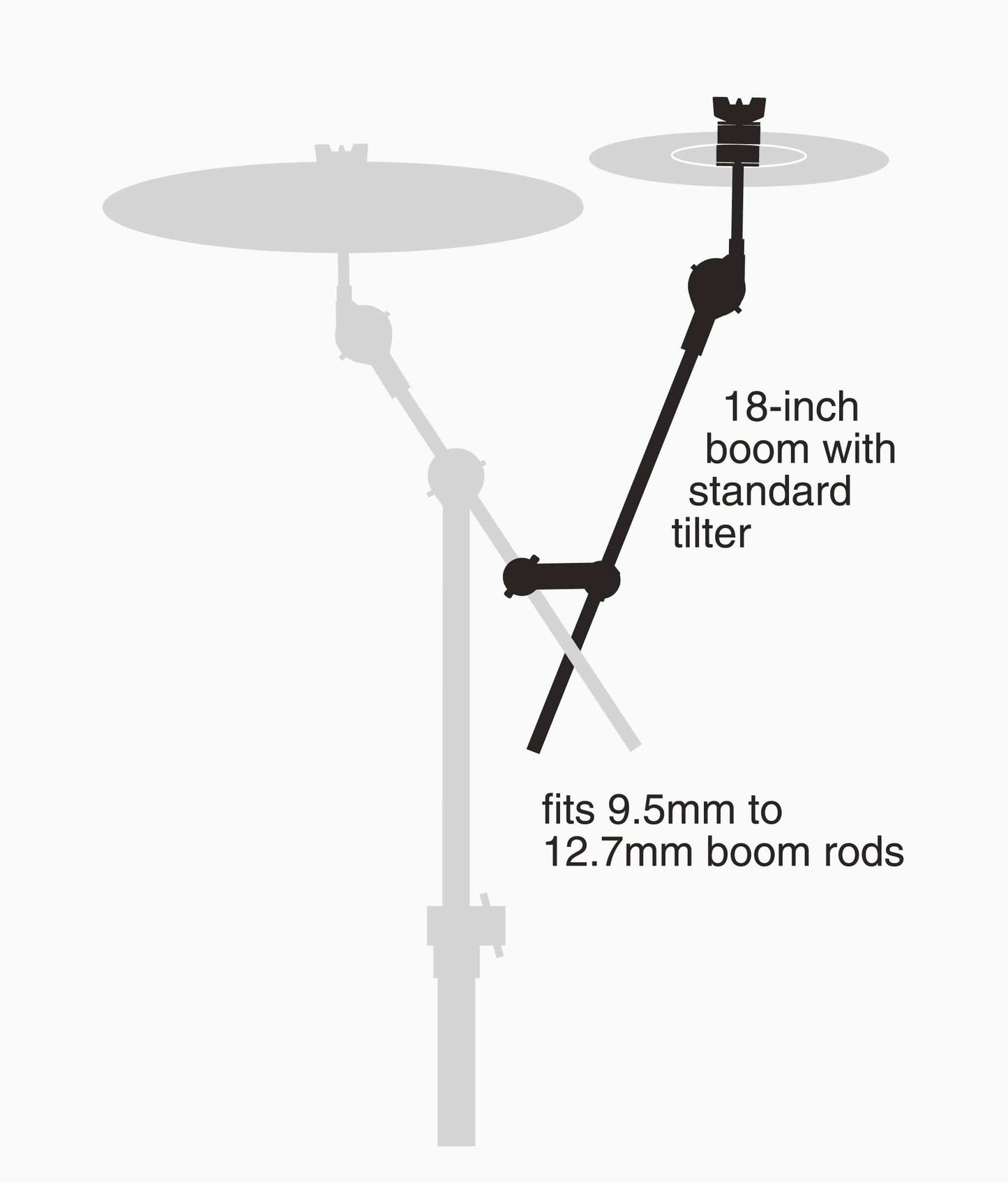 Gibraltar SC-CLBRA 18" Cymbal Arm with Rotating Boom Rod Clamp - Cymbal Arm | Gibraltar