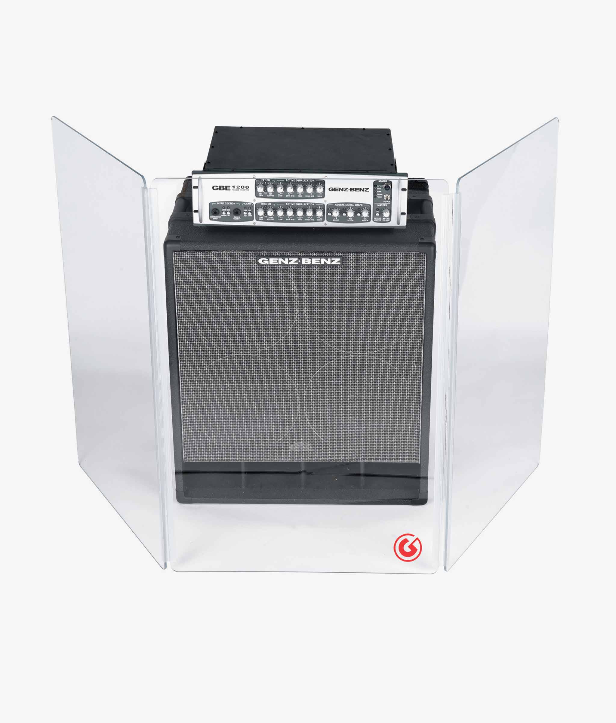 Gibraltar GAS-3X3 Acrylic Guitar Amp Acoustic Shield - Acoustic Isolation Screen | Gibraltar