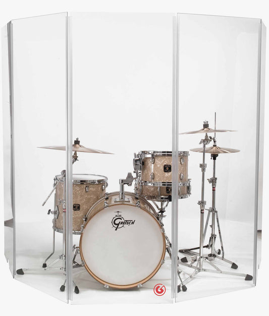 Gibraltar GDS-5 Acrylic Drum Kit Acoustic Shield - Acoustic Isolation Screen | Gibraltar