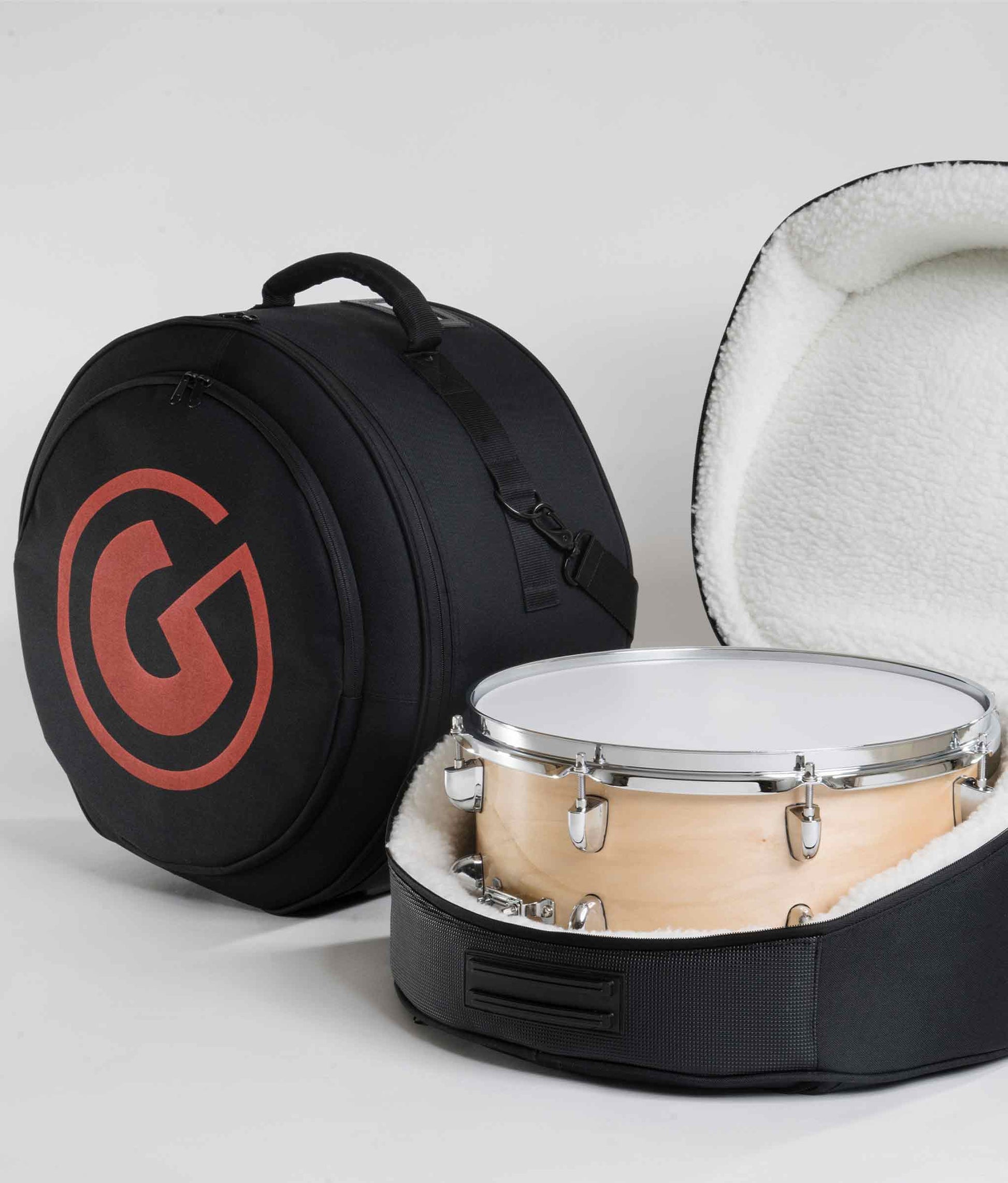 Gibraltar GPSBCZ 14" Deluxe Snare Drum Bag, Cross-Cut Zipper - Snare Drum Case | Gibraltar