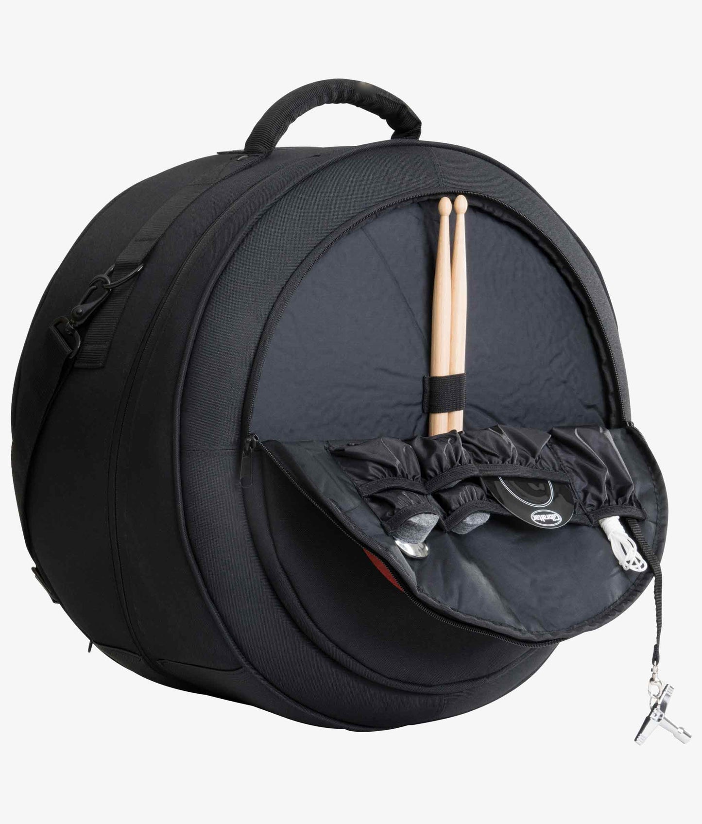 Gibraltar GPSBCZ 14" Deluxe Snare Drum Bag, Cross-Cut Zipper - Snare Drum Case | Gibraltar