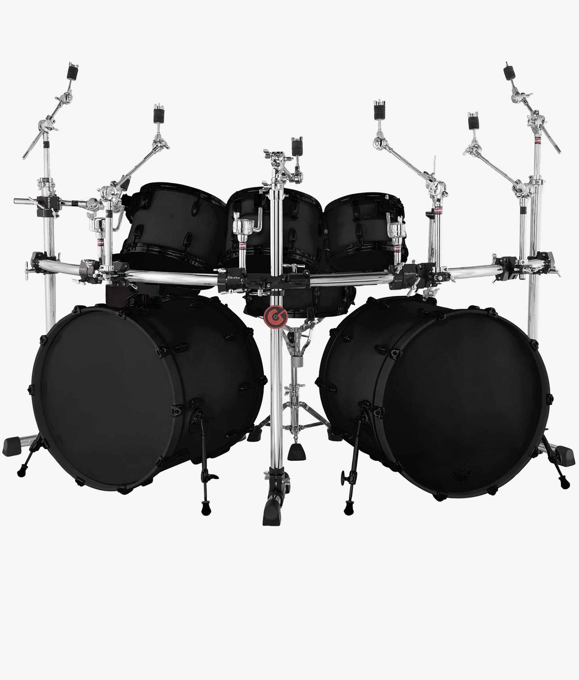 Gibraltar GRS-850DBL Double Bass Drum Rack Pack with Black Clamps - Drum Rack Pack | Gibraltar