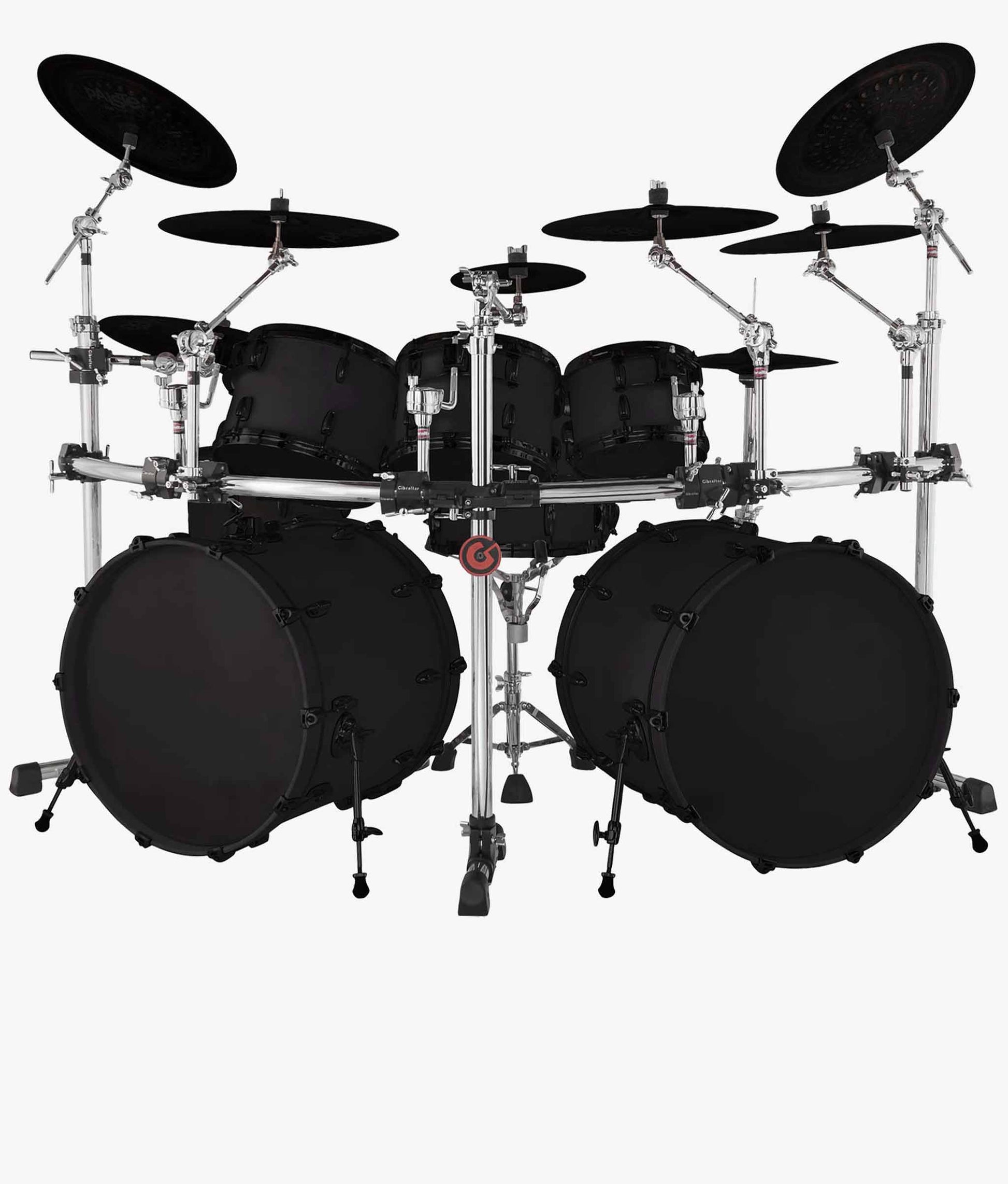 Gibraltar GRS-850DBL Double Bass Drum Rack Pack with Black Clamps - Drum Rack Pack | Gibraltar