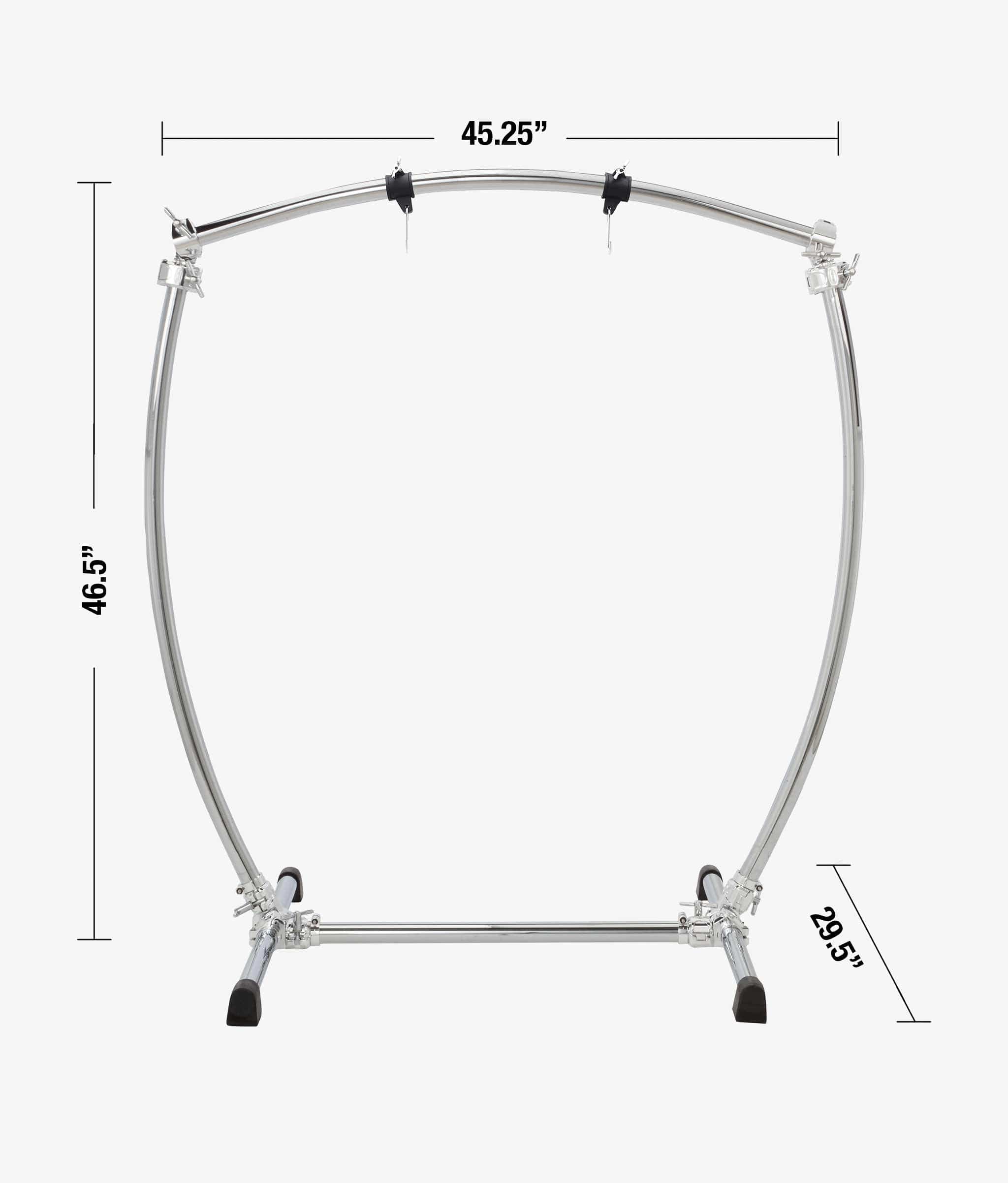 Gibraltar GCSCG-L Curved Bar Gong Stand with Chrome Clamps