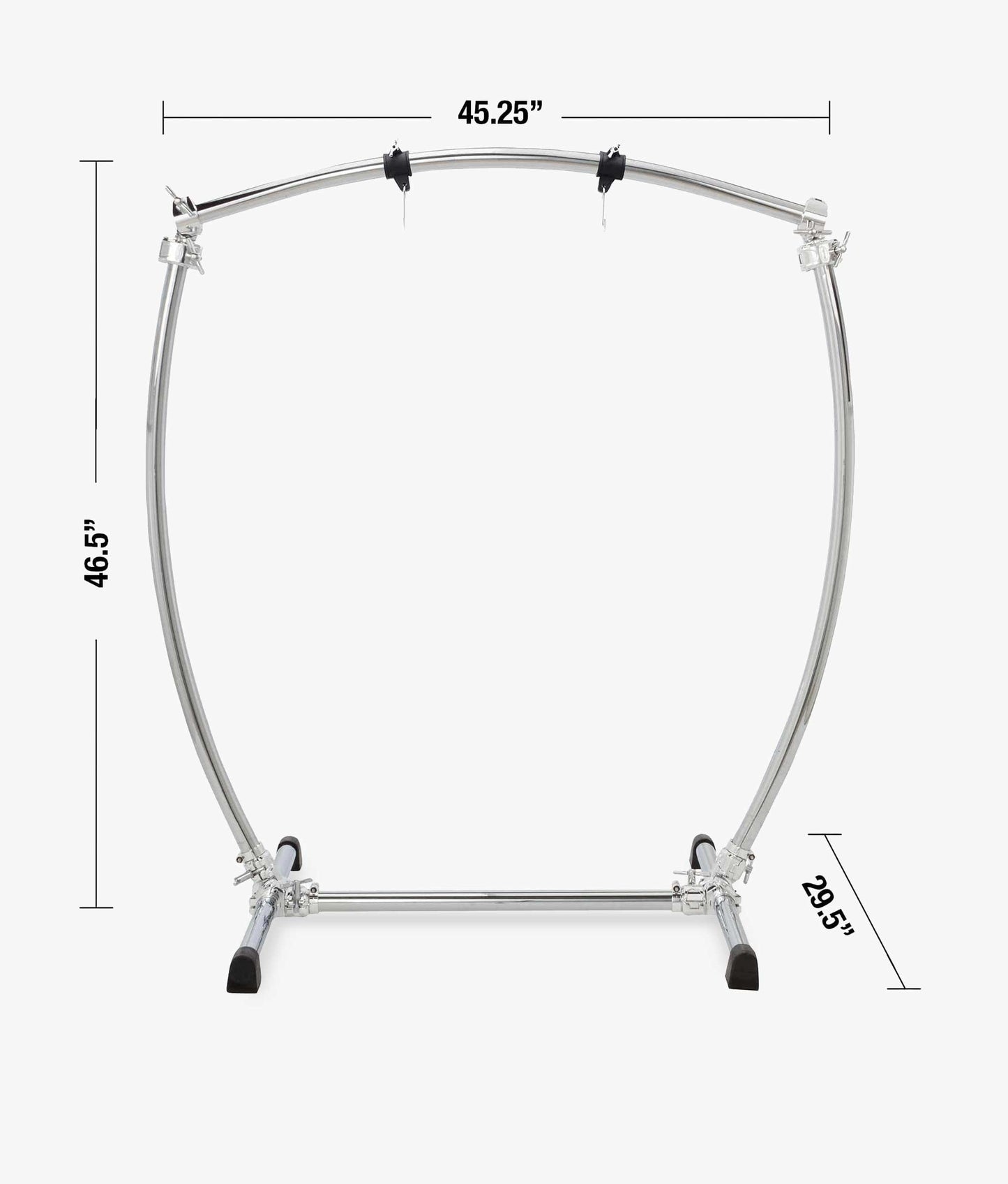 Gibraltar GCSCG-L Curved Bar Gong Stand with Chrome Clamps