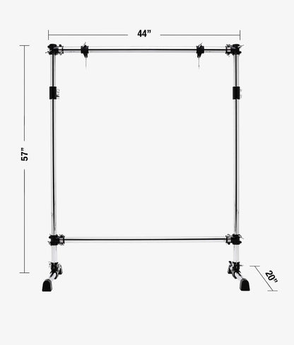 Gibraltar GPRGS-L Straight Bar Gong Stand with Black Clamps 2