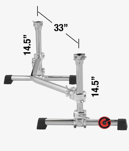 Gibraltar GSSVR Stealth Side V-Rack - Stealth Drum Rack | Gibraltar