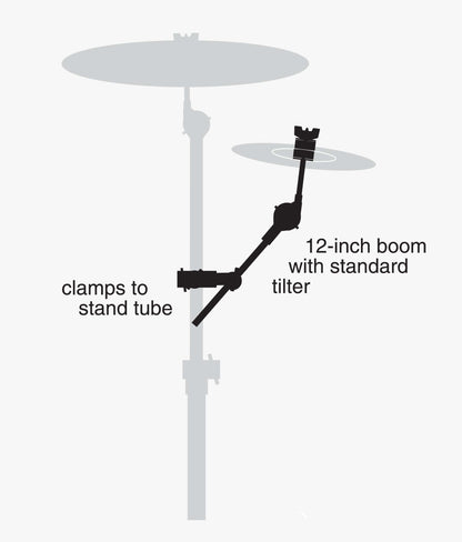 Gibraltar SC-CMBAC 12" Cymbal Arm with Rotating Grabber Clamp - Cymbal Arm | Gibraltar