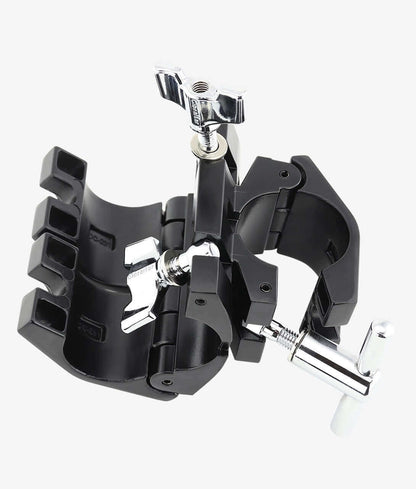 Gibraltar SC-GRSDRA 1.5" Black Right Angle Double Drum Rack Clamp - Drum Rack Clamp | Gibraltar