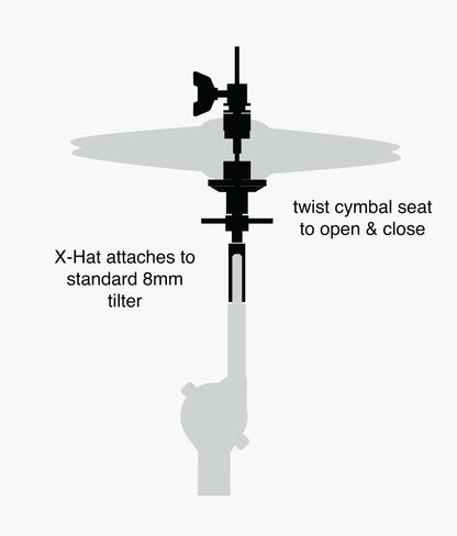 Gibraltar SC-XHAT X-Hat Cymbal Stand Adaptor - X Hat Cymbal Arm | Gibraltar