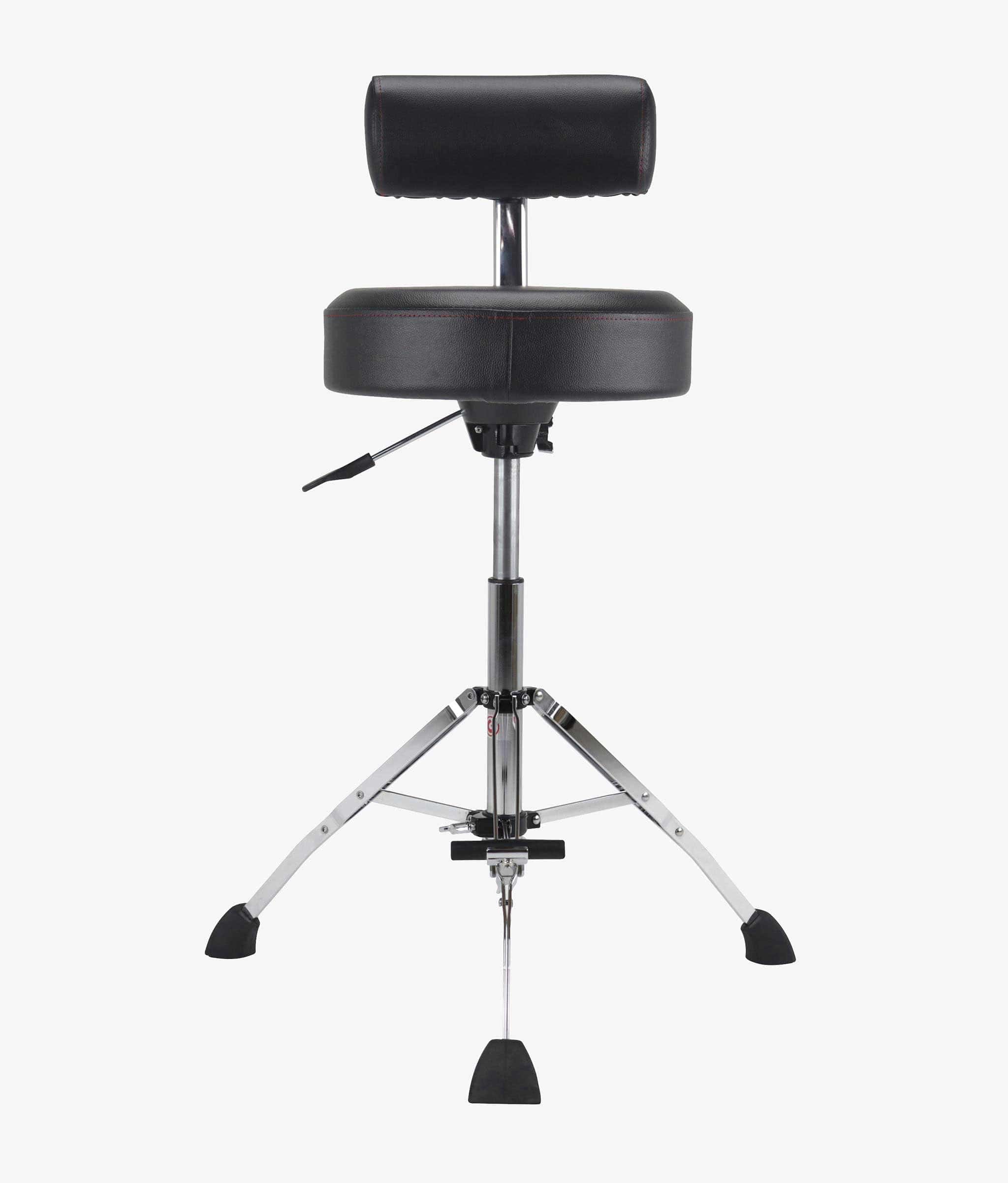 Height adjustable discount stool with backrest