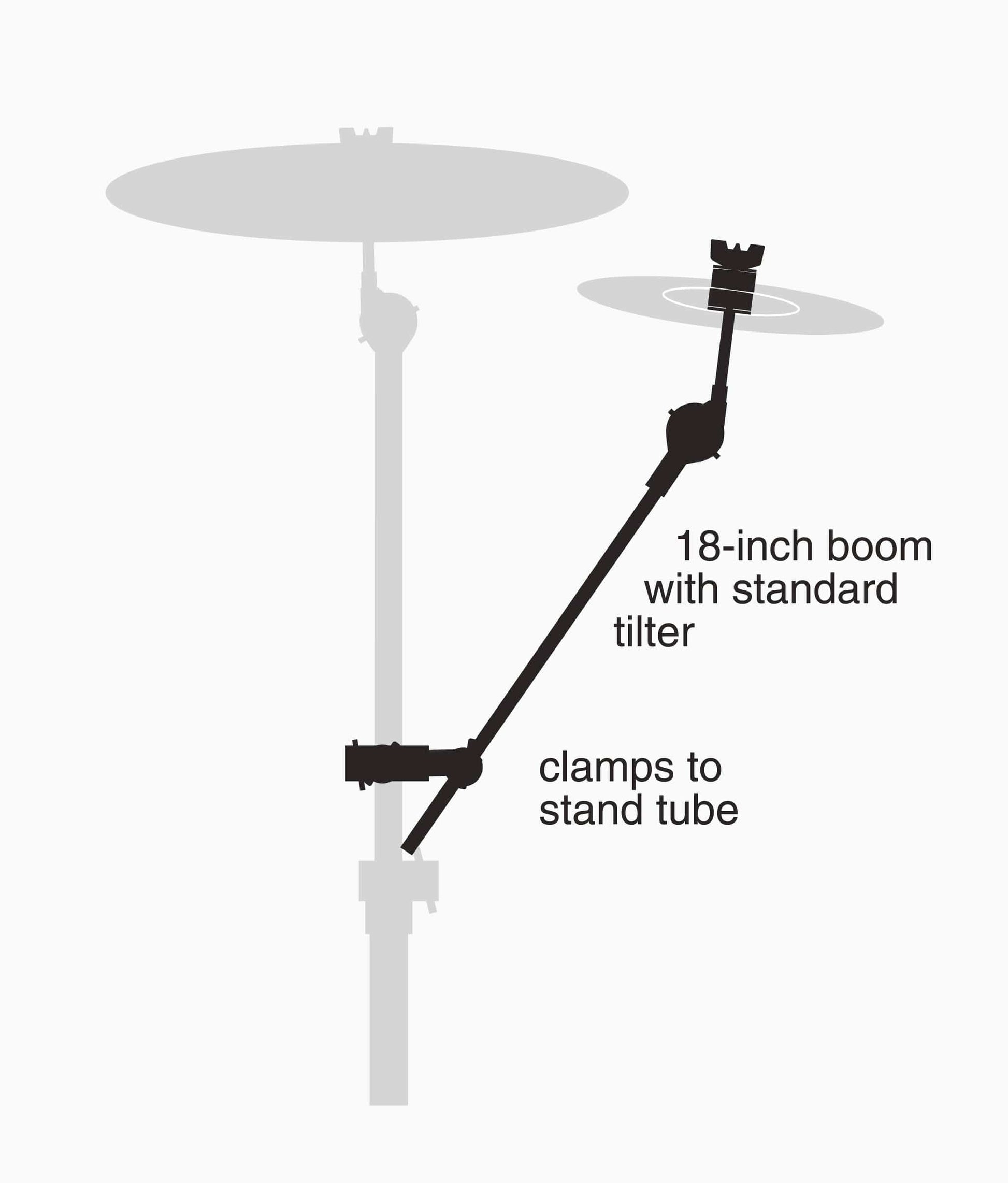  Gibraltar SC-CLBAC 18" Cymbal Arm with Rotating Grabber Clamp cymbal arm