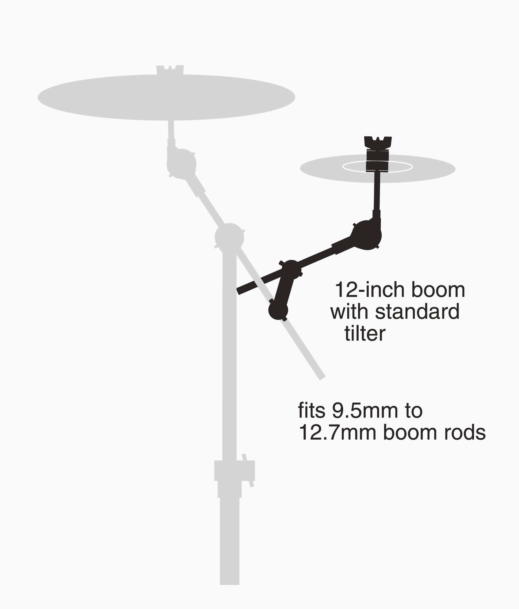 Gibraltar SC-CMBRA 12" Cymbal Arm with Rotating Boom Rod Clamp - Cymbal Arm | Gibraltar