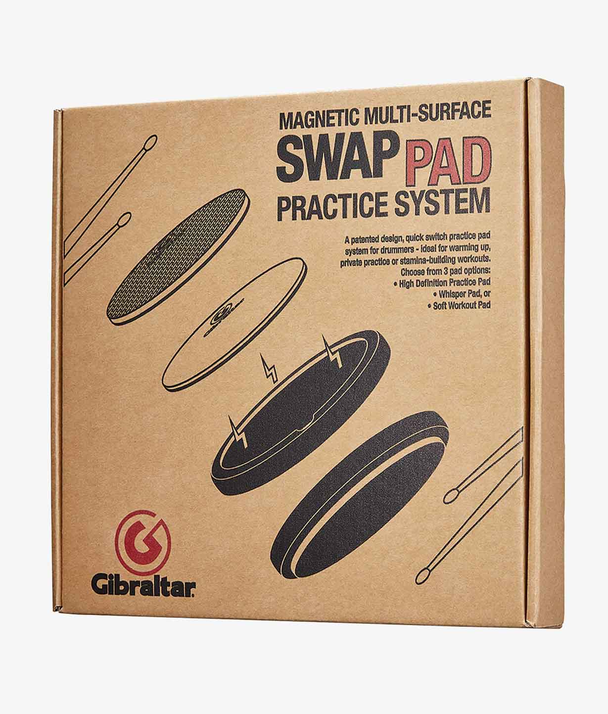 Gibraltar 9” Swap Pad Drum Practice System - drum practice pads | Gibraltar