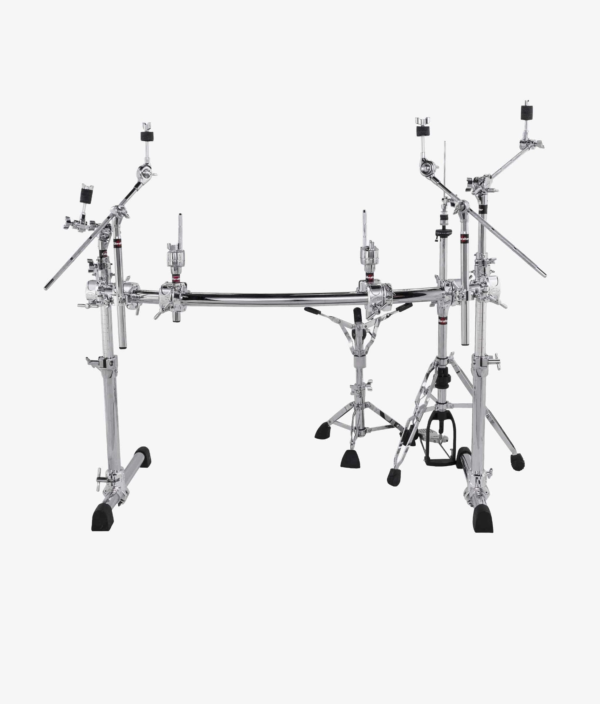 Gibraltar Chrome Series Curved Front Rack with Cymbal Booms - GCS302C