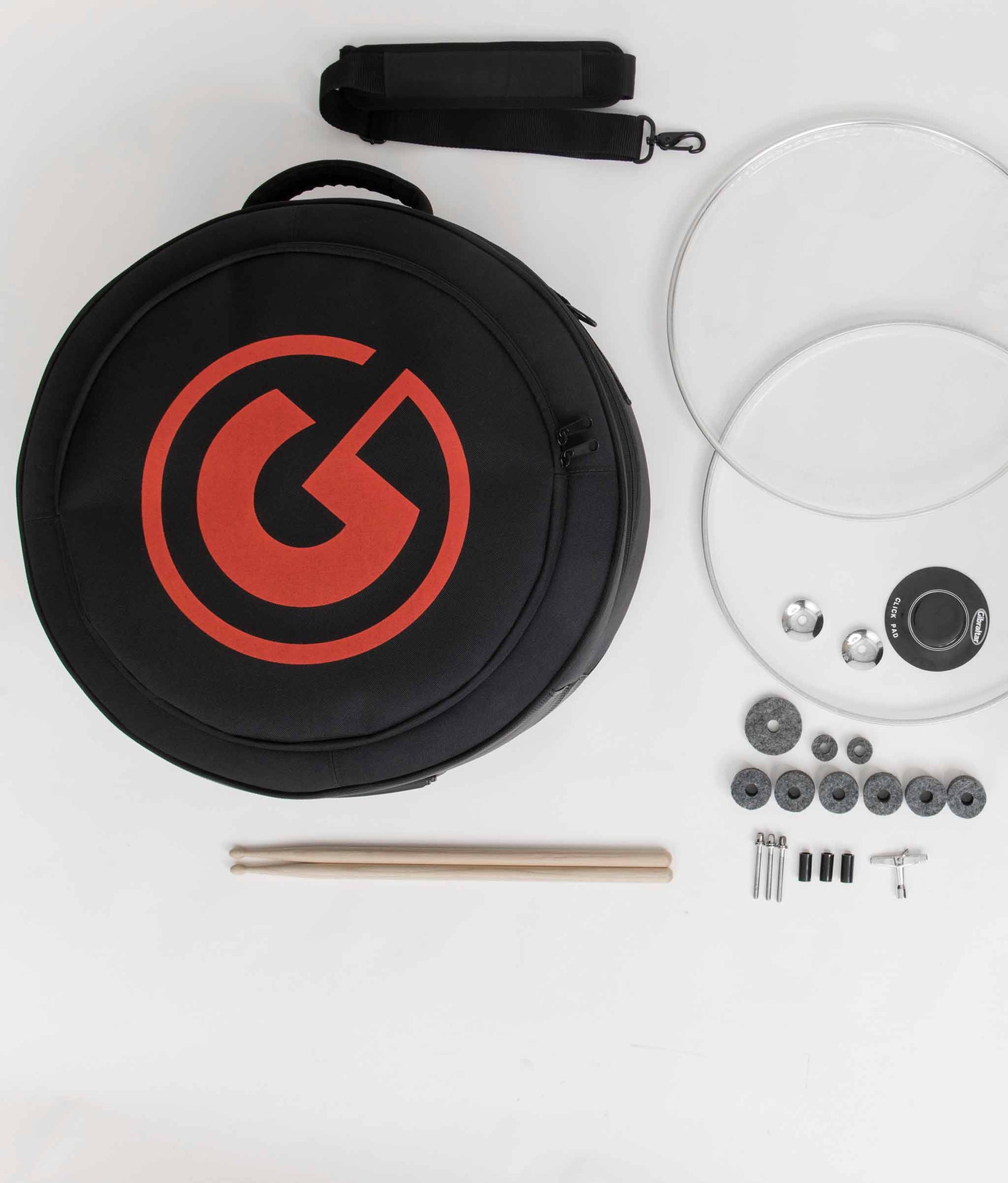 Gibraltar GPSBCZ 14" Deluxe Snare Drum Bag, Cross-Cut Zipper