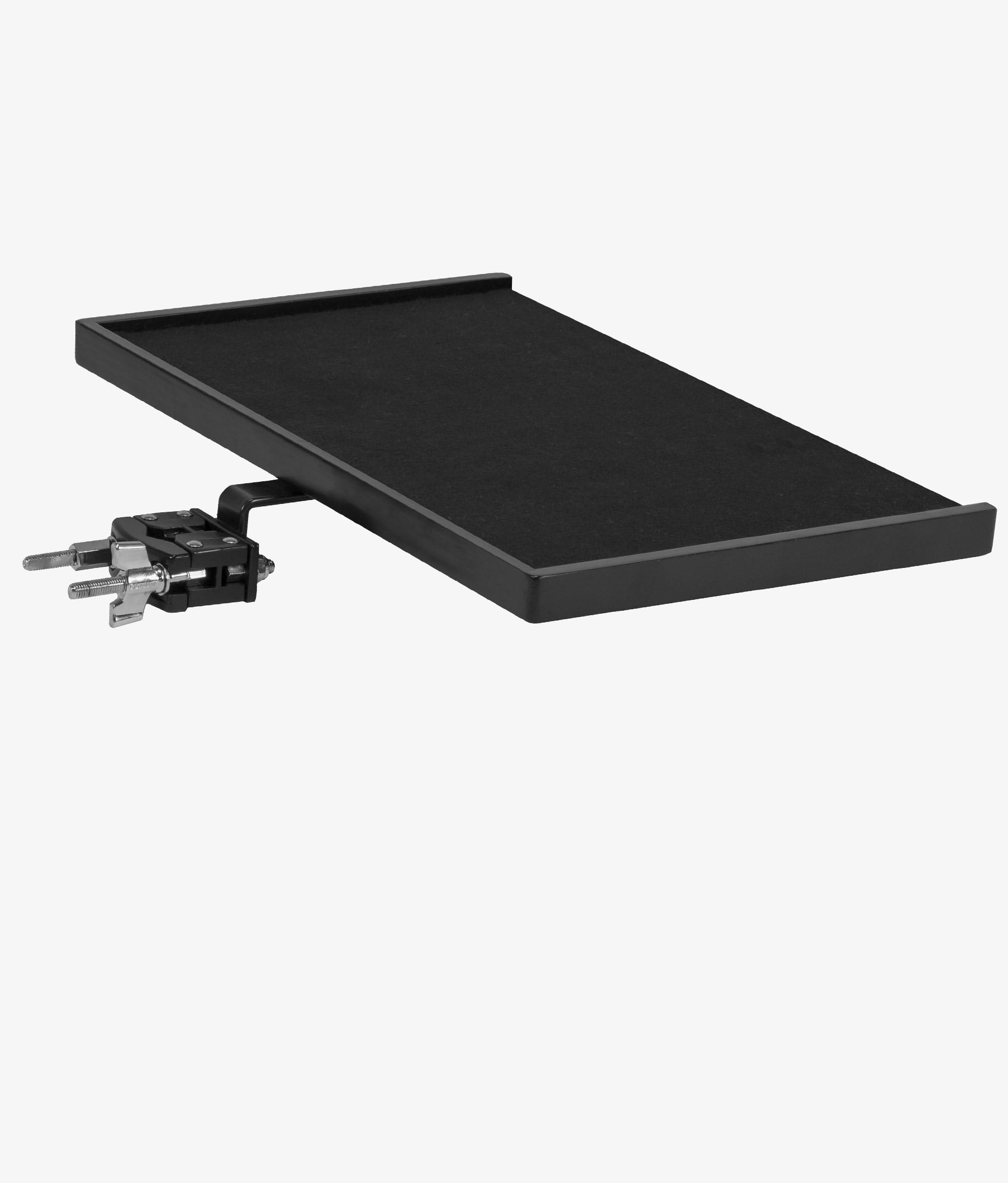 Gibraltar SC-GSE-MNT 16" x 10" Sidekick Essentials Wood Tray with Clamp - Percussion Table | Gibraltar