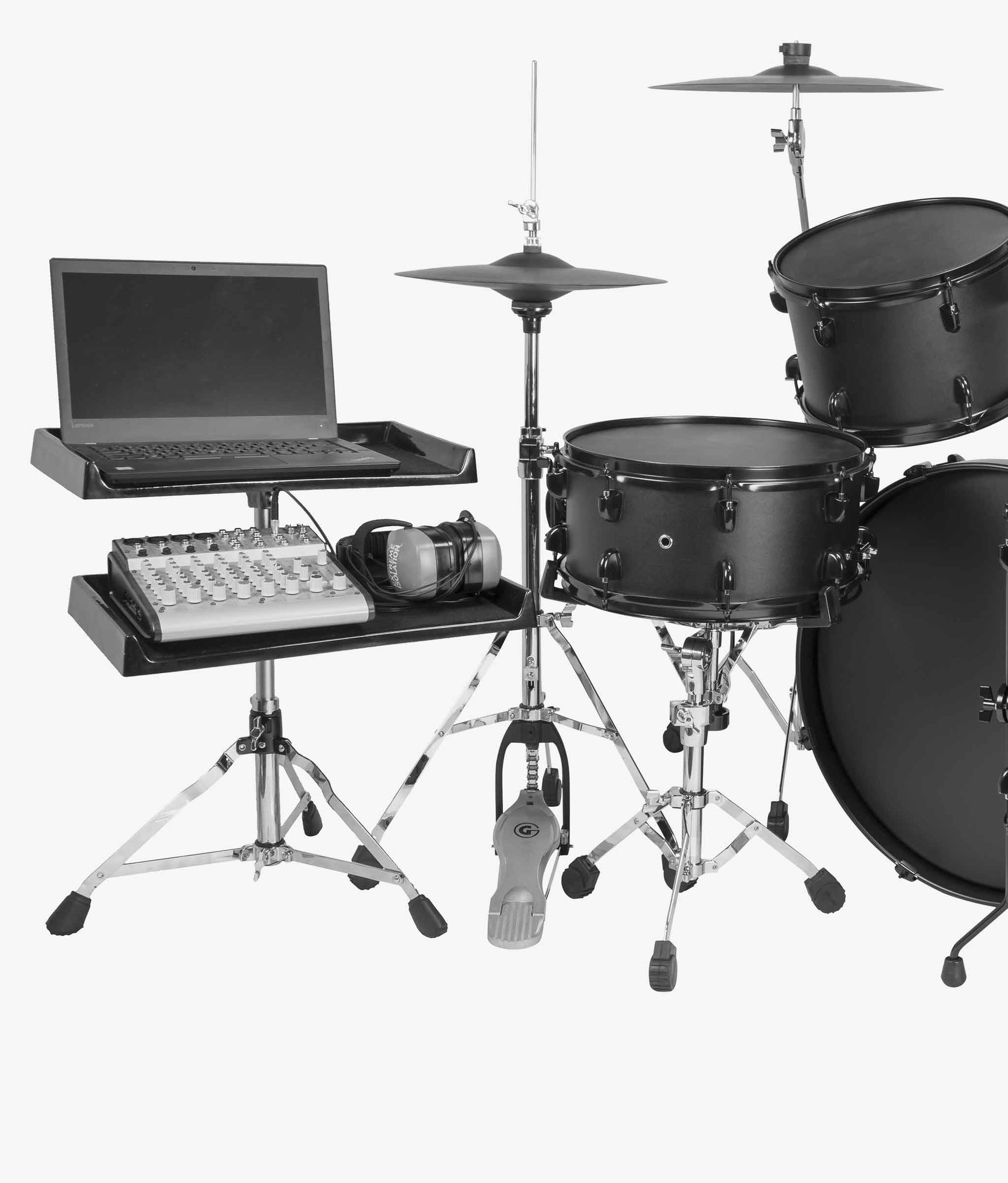  Gibraltar SC-PSE-MNT 16" x 10" Sidekick Essentials Fiberglass Tray with Clamp percussion table